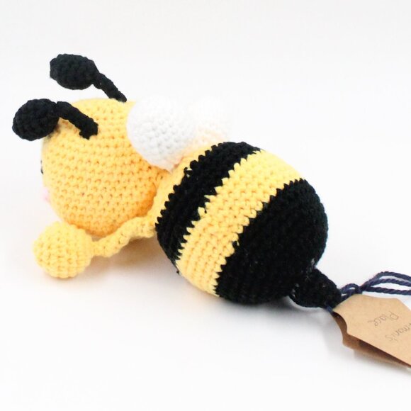 Handmade Crochet Acrylic Amigurumi Bumblebee - Picture 4 of 4